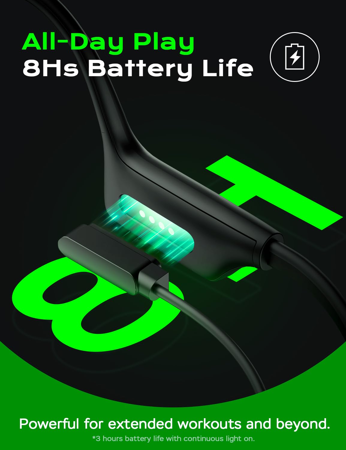 BC01 BC Headphones - Light Bar/32GB/8Hrs