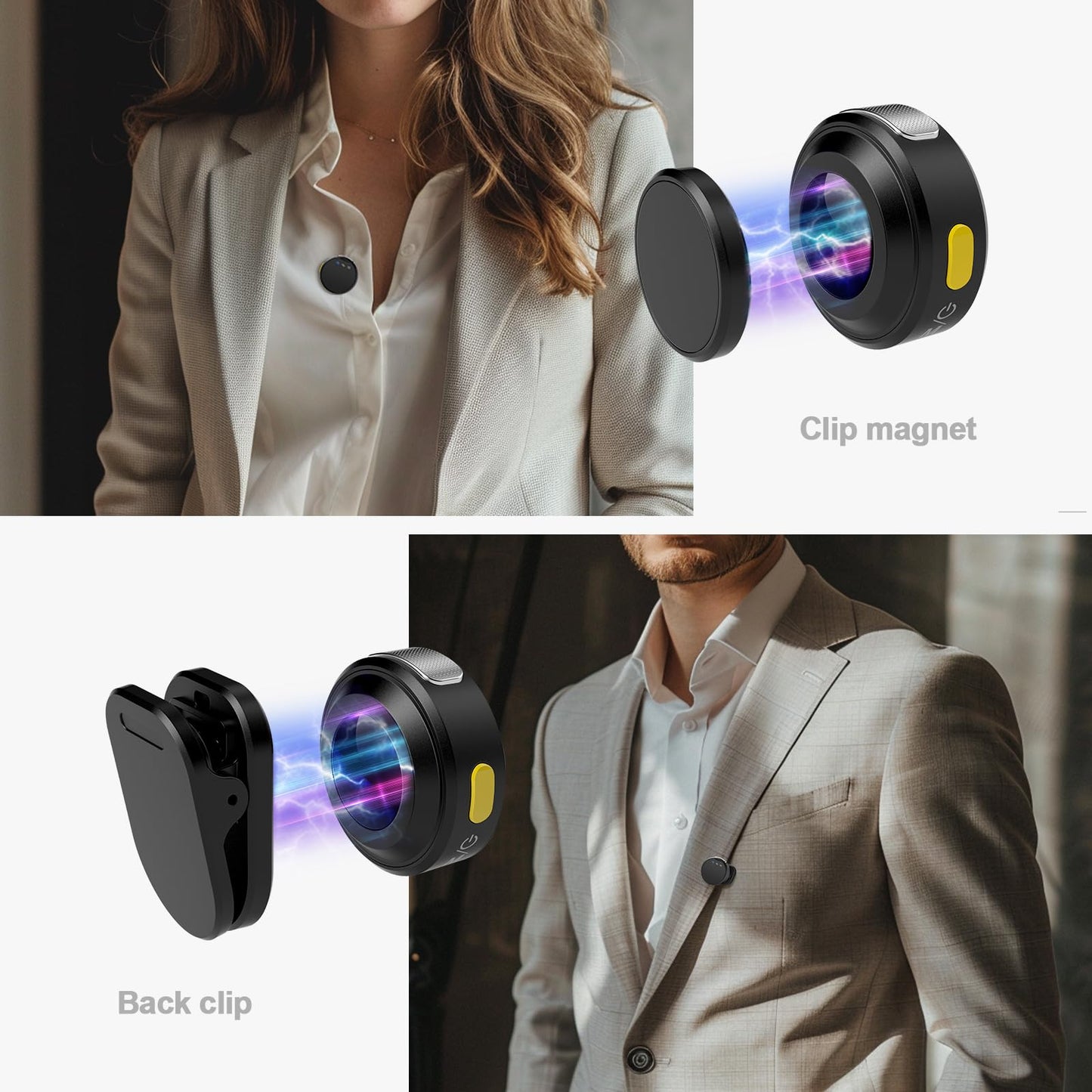 LM02 Wireless Lav Mic - Plug and play/23Hrs/iPhones&Android