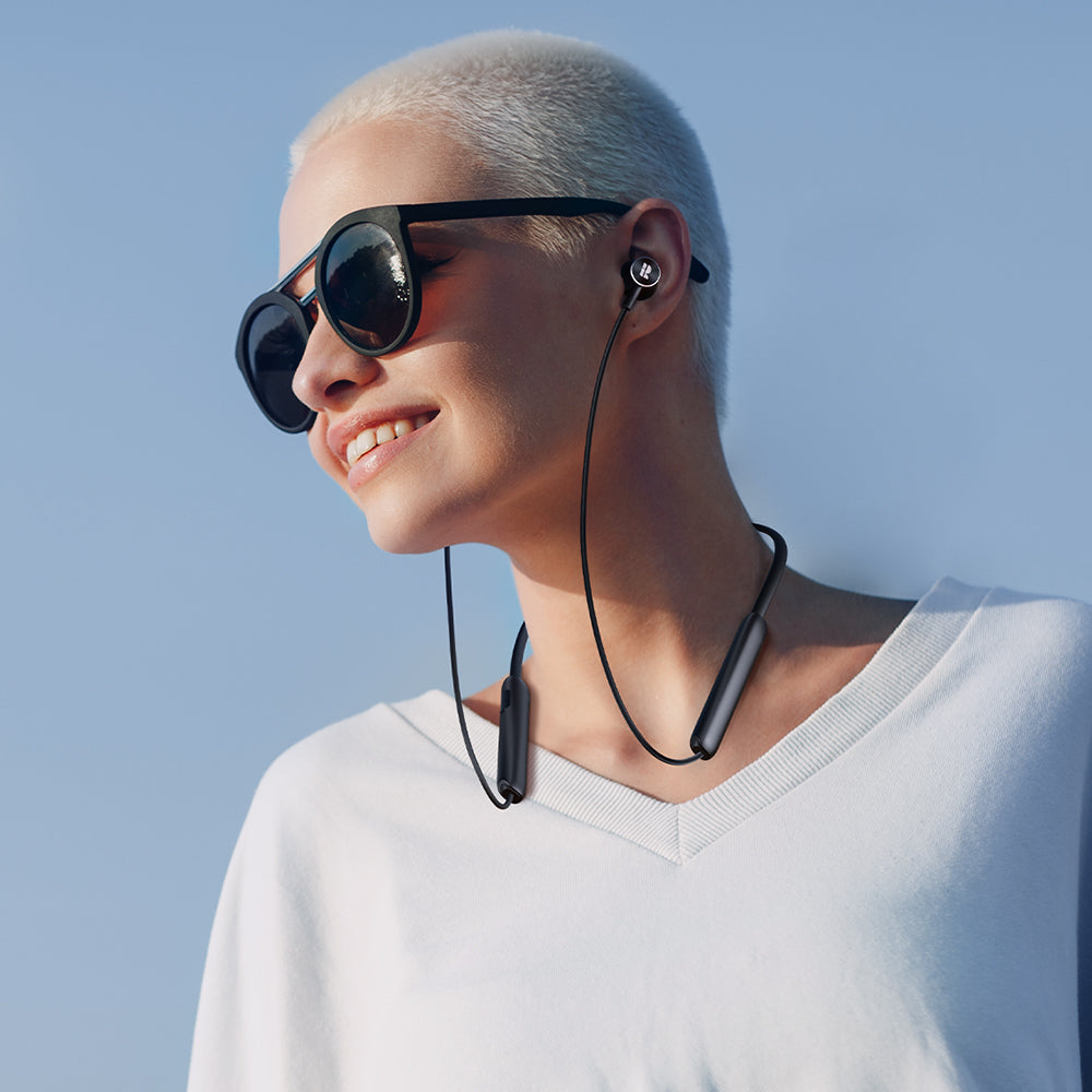 WH01 Neckband Earphone - BT/Magnetic/30Hrs