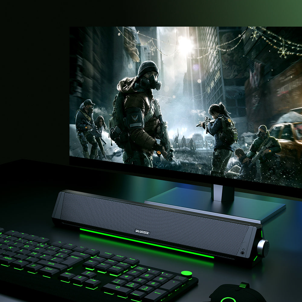 SK010 Computer Soundbar - USB Powered/BT&3.5mm/Hi-Fi