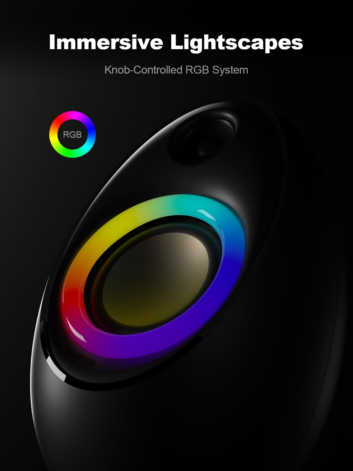 SK900 Computer Speakers - USB/Type-C/RGB/Plug and play